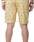 Men's Fish Printed Cotton Shorts