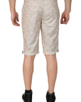 Men's Beige Linen Cotton Shorts