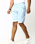 Men's Sky Stripe Printed Cotton Shorts