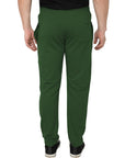 Men's Olive Elasticted Track Pants With Drawstring