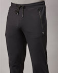 Men's Black Solid Track Pant