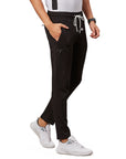 Men's Black Track Pant with Side Zip Pocket