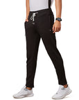 Men's Black Track Pant with Side Zip Pocket