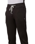 Men's Black Track Pant with Side Zip Pocket