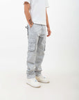 Mens Heavy Twill Grey Cargo Pant