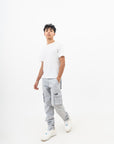 Mens Heavy Twill Grey Cargo Pant