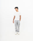 Mens Heavy Twill Grey Cargo Pant