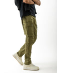 Mens Overdyed Moss Cargo Pant