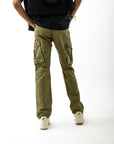 Mens Overdyed Moss Cargo Pant