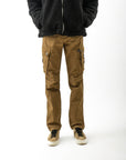 Mens Overdyed Khaki Cargo Pant