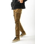 Mens Overdyed Khaki Cargo Pant