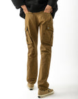 Mens Overdyed Khaki Cargo Pant