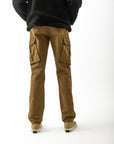 Mens Overdyed Khaki Cargo Pant