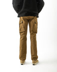 Mens Overdyed Khaki Cargo Pant