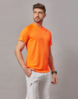 Men's Orange Sports T-Shirt