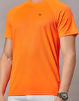 Men's Orange Sports T-Shirt