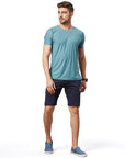 Men's Sea Green Stitch Less T-Shirt