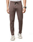 Men's Grey Track Pant with Side Zip Pocket