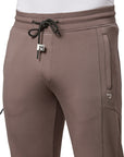 Men's Grey Track Pant with Side Zip Pocket