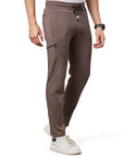 Men's Grey Track Pant with Side Zip Pocket