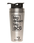 Silver Dream Stainless Steel Shaker Bottle with Spring Ball