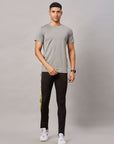 Men's Black Elasticated Track Pant