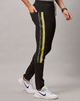 Men's Black Elasticated Track Pant