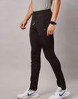 Men's Black Elasticated Track Pant