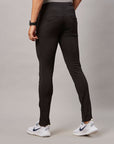 Men's Black Elasticated Track Pant