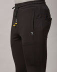 Men's Black Elasticated Track Pant