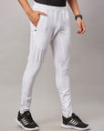 Men's White Sports Track Pant