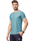 Men's Sea Green Stitch Less T-Shirt