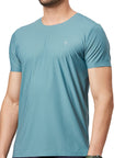 Men's Sea Green Stitch Less T-Shirt