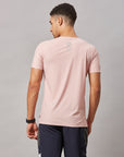 Men's Pink Stitch Less T-Shirt