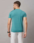 Men's Sea Green Basic Sports T-Shirt