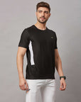 Men's Black Sports T-Shirt Fancy Style