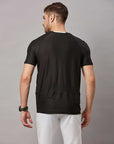 Men's Black Sports T-Shirt Fancy Style