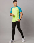 Men's Neon Green Sports T-Shirt with Two Colors