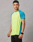 Men's Neon Green Sports T-Shirt with Two Colors