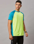 Men's Neon Green Sports T-Shirt with Two Colors