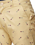 Men's Fish Printed Cotton Shorts