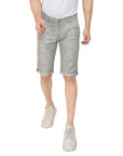 Men's Grey Linen Cotton Shorts