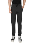 Men's Charcoal Elasticted Track Pants With Drawstring