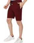 Men's Wine Basic Shorts