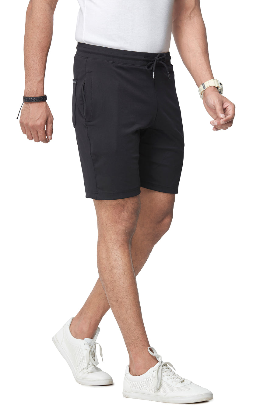 Men's Black Regular Shorts