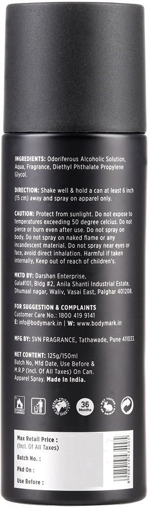 PLAY Premium Long Lasting Fresh Deodorant Spray - For Men