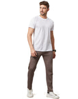 Men's Grey Track Pant with Side Zip Pocket