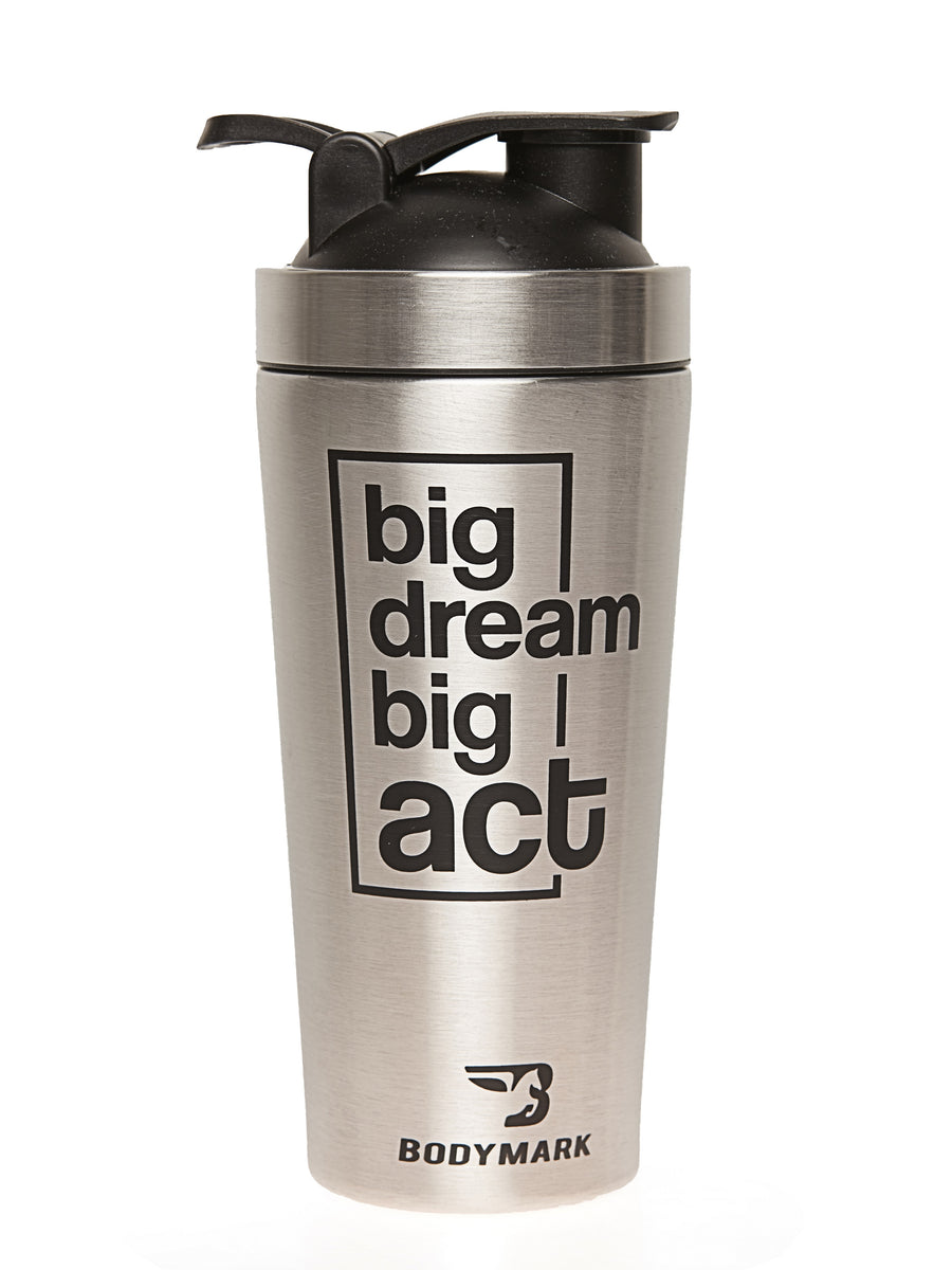 Silver Dream Stainless Steel Shaker Bottle with Spring Ball