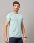 Men's Aqua Stitch Less T-Shirt