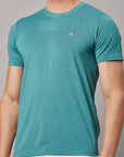 Men's Sea Green Basic Sports T-Shirt